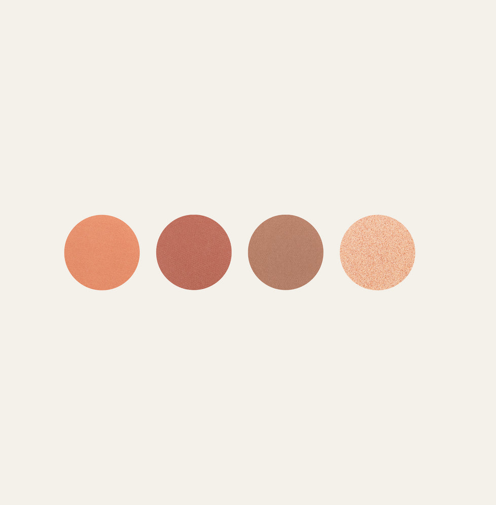 Healthy Touch Eyeshadow Palette in Warm Terracottas