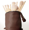 Extendable Brush Bag in Milk Chocolate