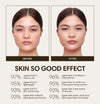 Jasmine wears Skin So Good in Buttermilk as base, Birch as contour, Porcelain as highlight