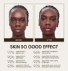 Akelo wears Skin So Good in Carob as base, Palisander as highlight