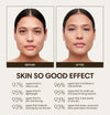 Bianca wears Skin So Good in Oat as base, Gobi as contour, Seashell as highlight