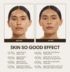 Lily wears Skin So Good in Olive as base, Palomino as contour, Cashew as highlight