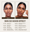 Neekita wears Skin So Good in Santal as base, Fawn and Palisander as contour, Palomino as highlight