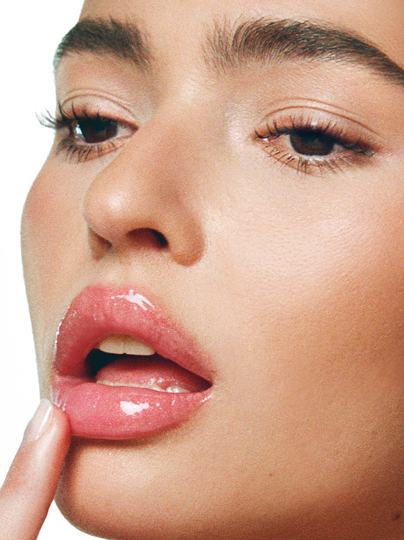 Rocio wears Lip Glaze in Midsummer