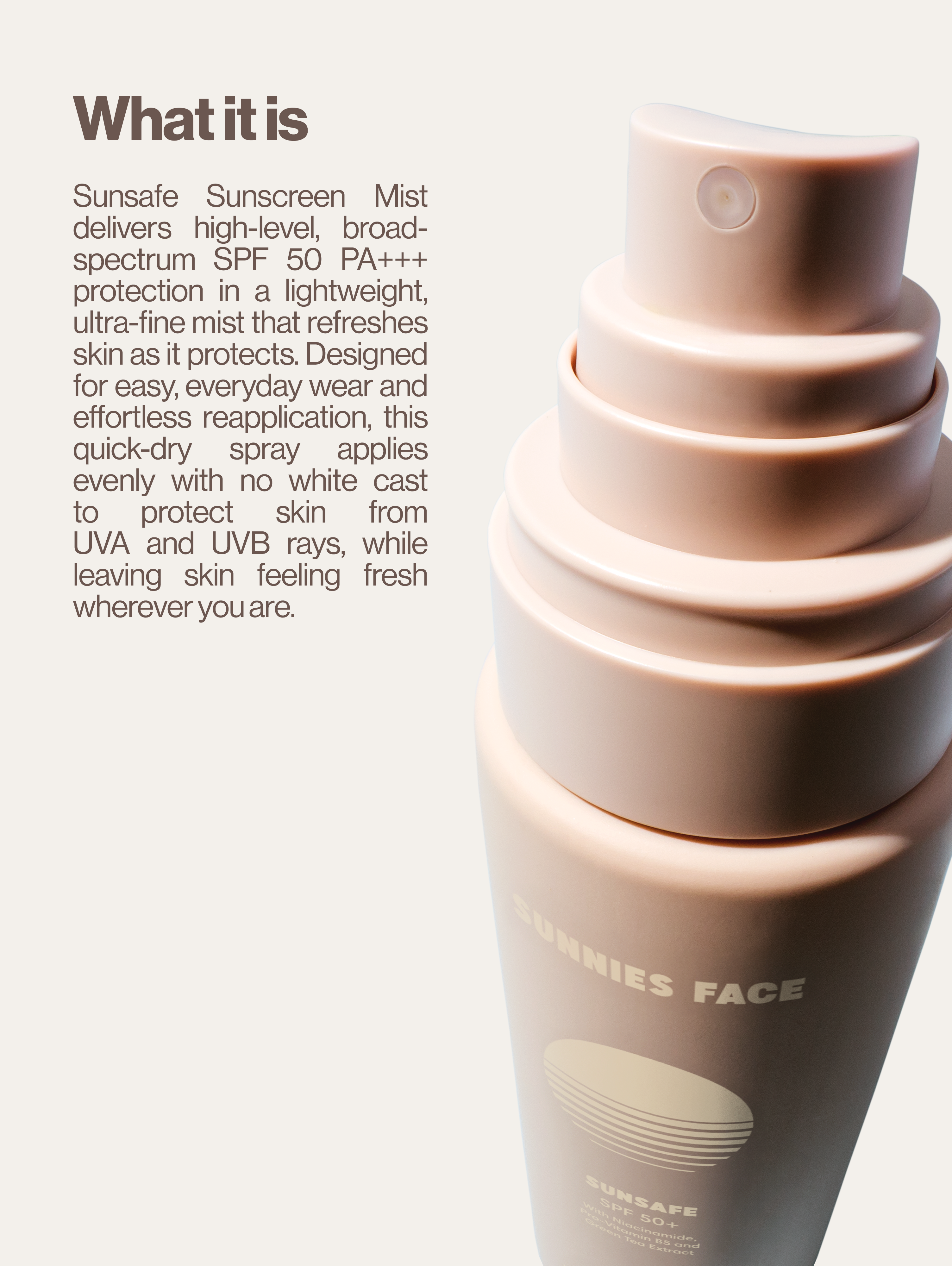 Sunsafe Sunscreen Mist