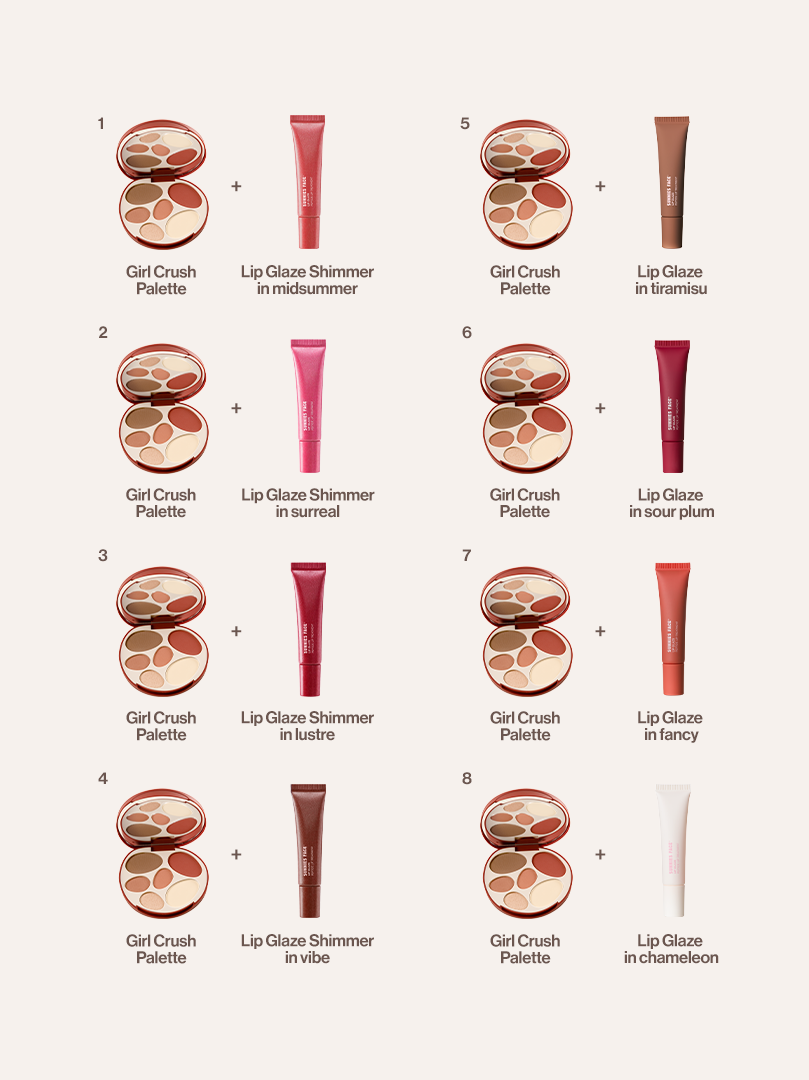 The Girl Crush Palette and Lip Glaze Shimmer Duo