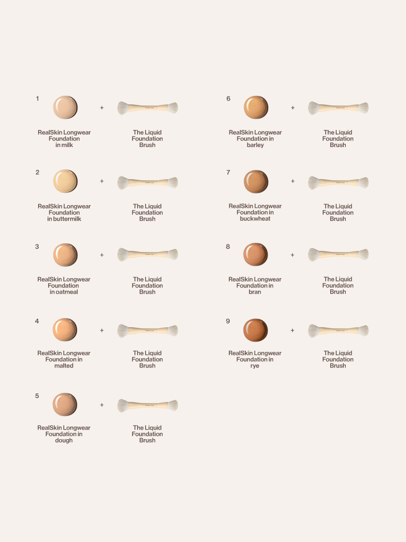 The Skin So Good RealSkin Longwear Foundation and Liquid Foundation Brush Duo